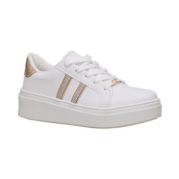 Tenis-Casual-Branco-e-Dourado-Strass-Lateral-|-Vizzano-Tamanho--34---Cor--BRANCO-0